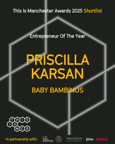 Baby Bambino’s Founder, Priscilla Karsan, Named Entrepreneur of the Year Finalist at the This is Manchester Awards 2025
