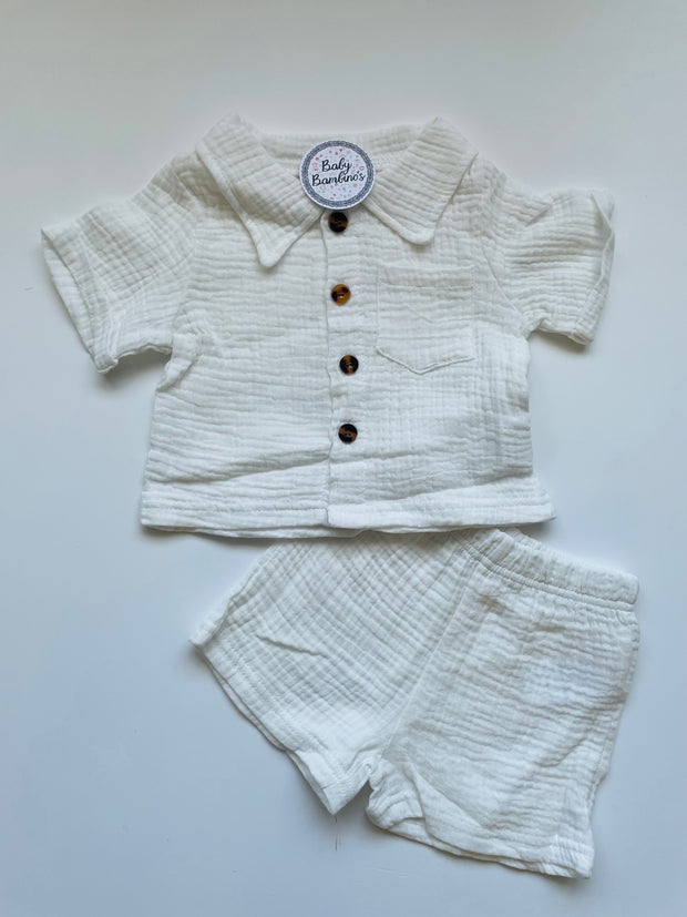 Baby 2-Piece Shirt and Shorts Set