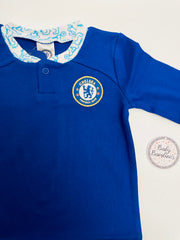 Infant football outfit close up best baby clothes for active play.
