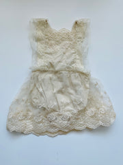 Apricot Summer Net Off-Shoulder Baby Girl Jumpsuit