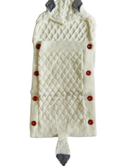 White Knitted Baby Blanket