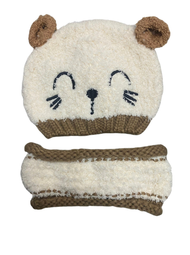 Soft touch hat & neck scarf