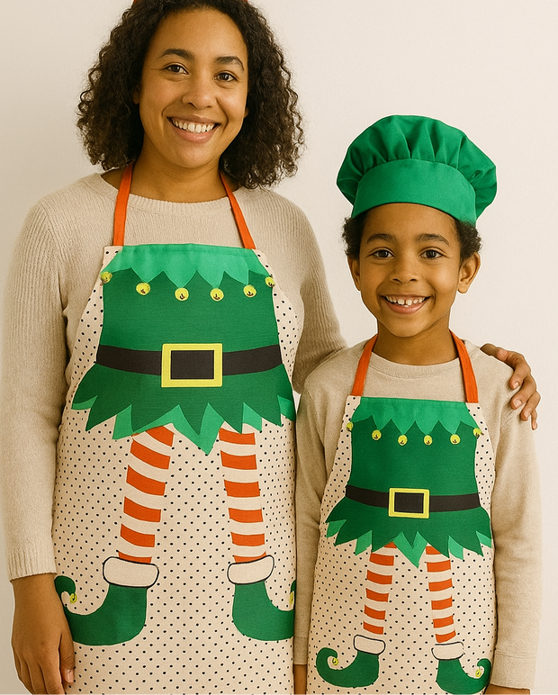 Matching Elf Adult & Child Apron