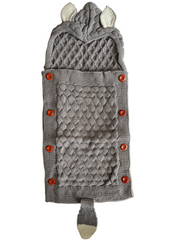 Grey Knitted Baby Blanket