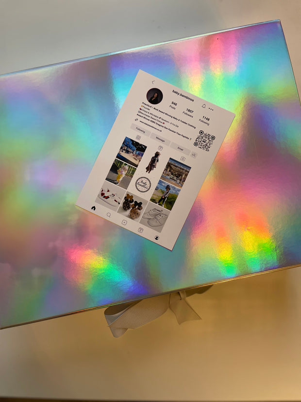 Iridescent gift box