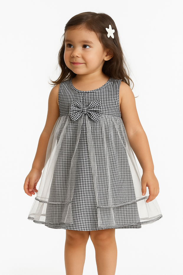 Black & White Mesh Dress