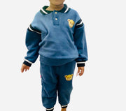 Blue bear, fleecy tracksuit