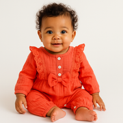 Orange Linen All In One