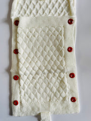 White Knitted Baby Blanket