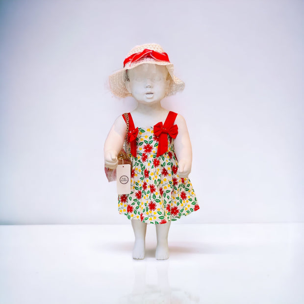 Red Summer Dress & Hat