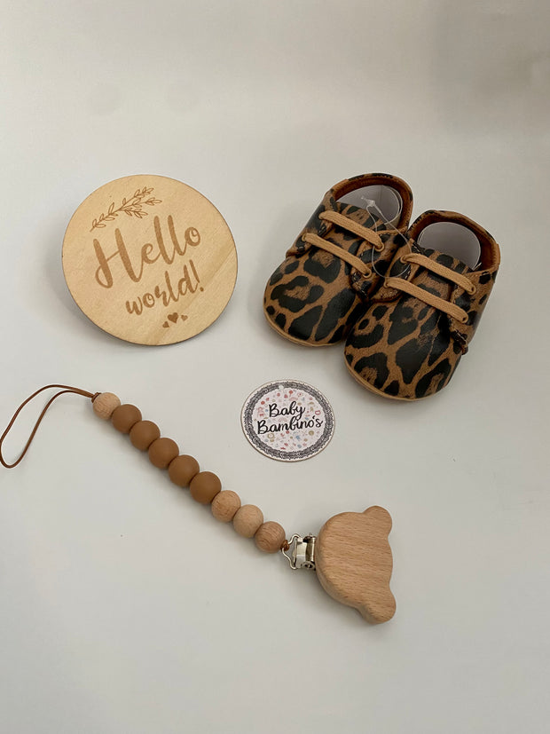 Leopard Baby First Steps Gift Set