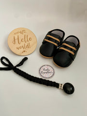 Black First Steps Baby Gift Set