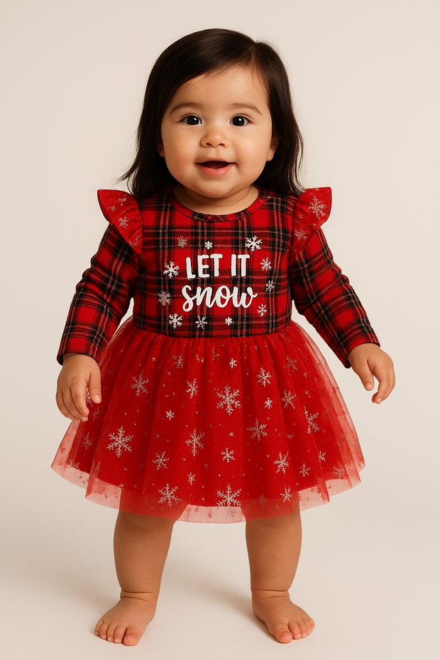 Snowflake Christmas Dress – “Let It Snow”