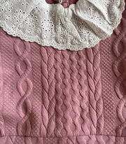 Girls Pink Tracksuit with Frilled Net