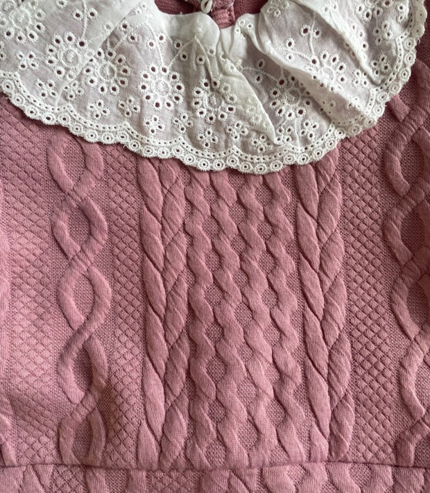 Girls Pink Tracksuit with Frilled Net