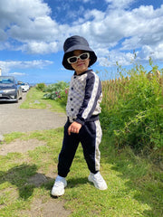 Black Printed Tracksuit