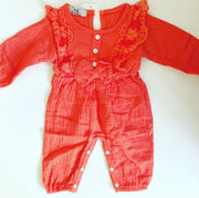 Orange Linen All In One