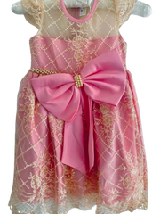 Pink Flamingo Bow Dress