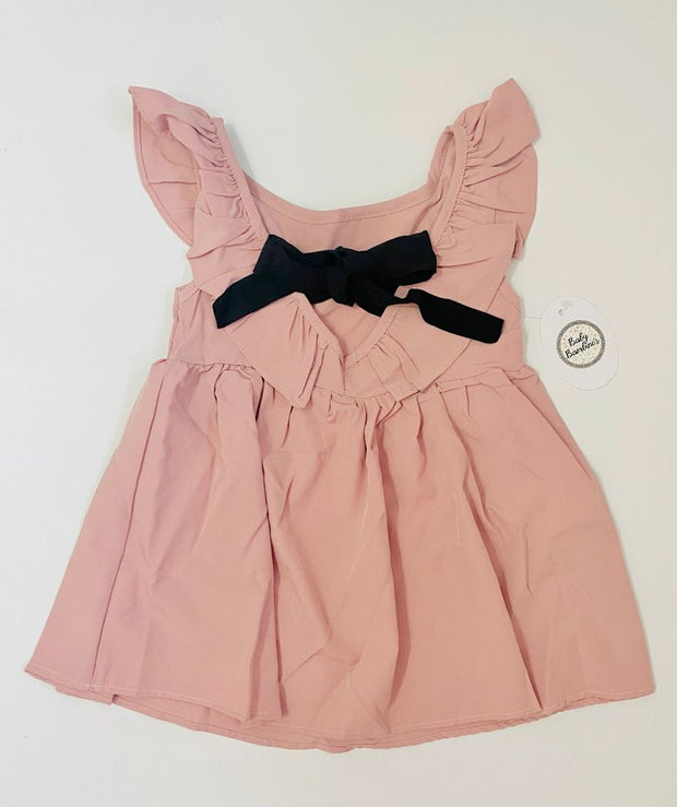 Pink Black Bow Dress (picture shown is back)