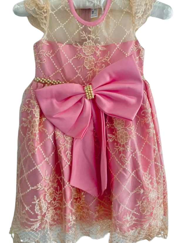 Pink Flamingo Bow Dress