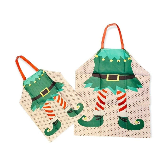 Matching Elf Adult & Child Apron